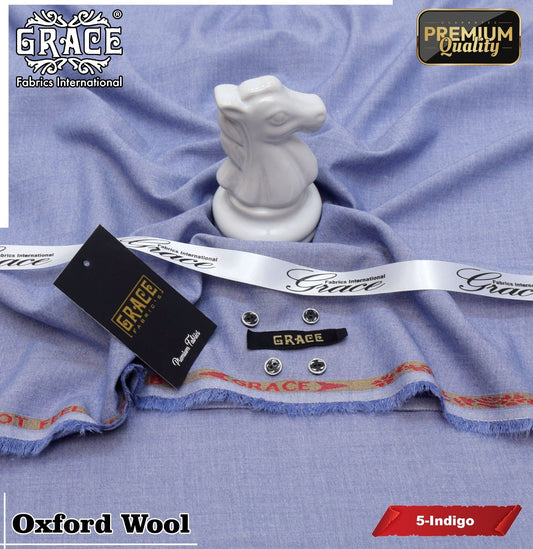 SPECIAL OXFORD WOOL SUITING BY GRACE FABRICS