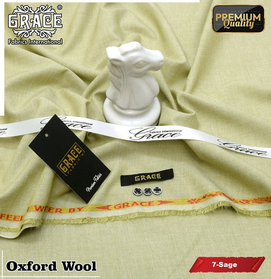 SPECIAL OXFORD WOOL SUITING BY GRACE FABRICS