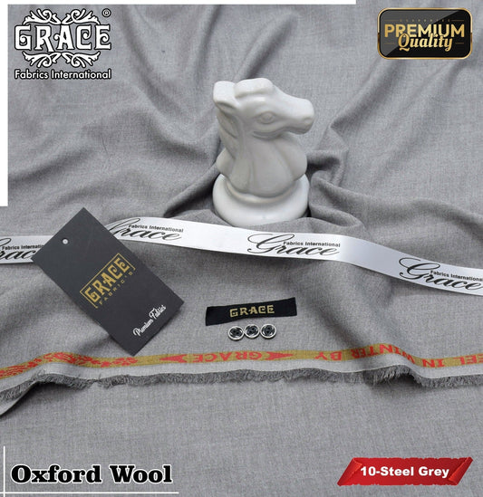 SPECIAL OXFORD WOOL SUITING BY GRACE FABRICS